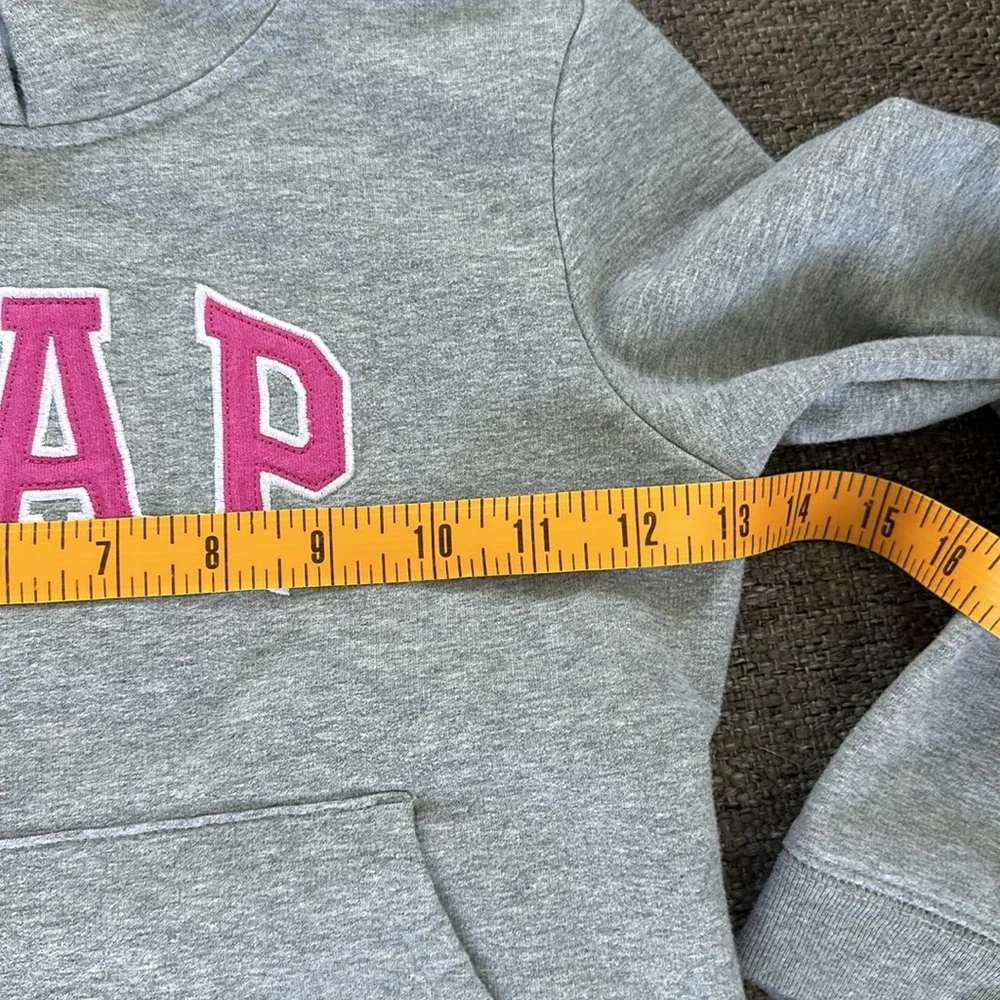 Gap Kids Girls Gray Pink Hooded Sweatshirt Size 6